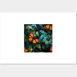 Monarch Butterflies Watercolor 7 Posters and Art